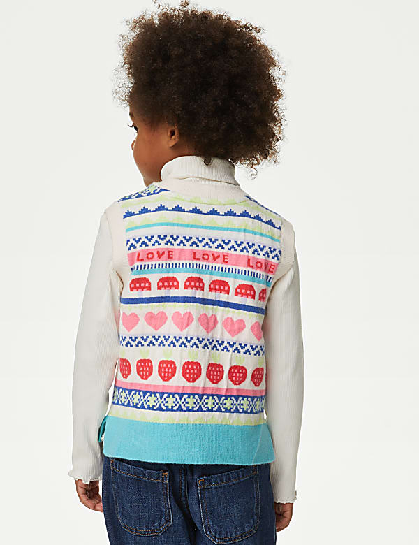 2pc Knitted Fair Isle Vest & Jumper Set (2-8 Yrs)