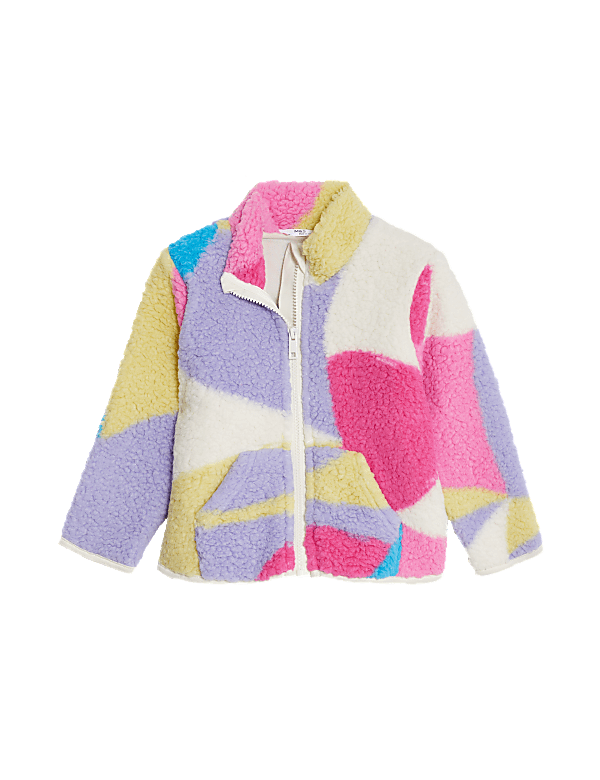 Borg Abstract Print Jacket (2-8 Yrs)