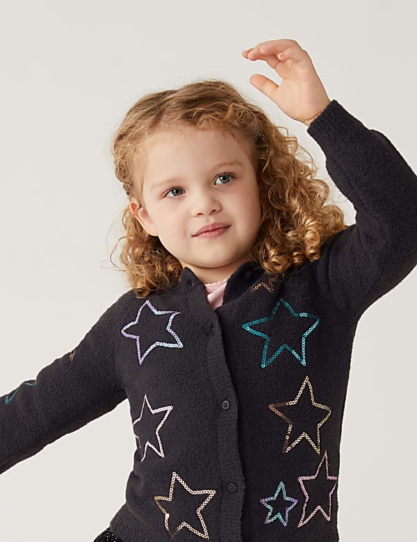 Sequin Star Cardigan