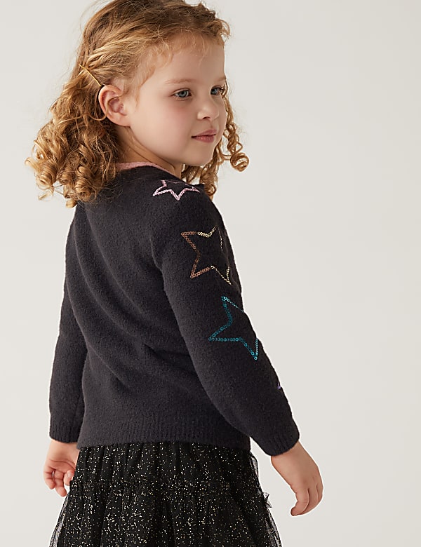 Sequin Star Cardigan