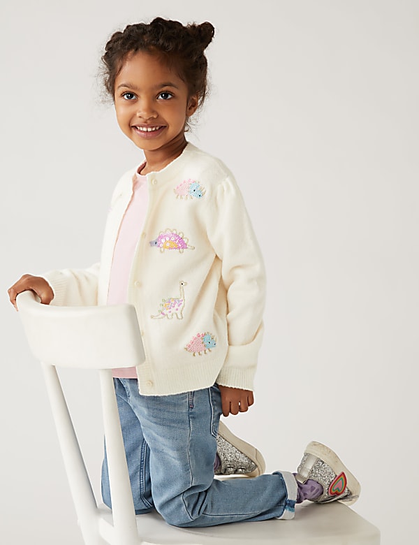 Dinosaur Sequin Cardigan