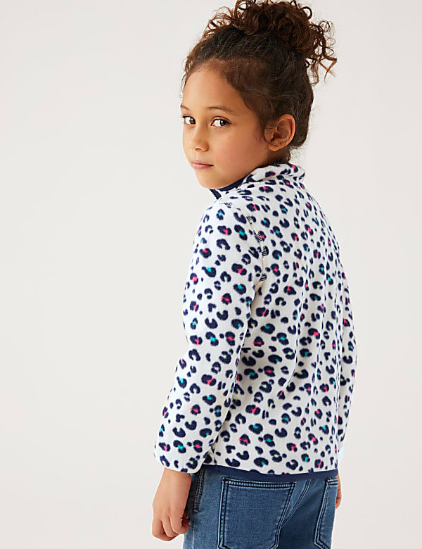 Leopard Print Fleece Top