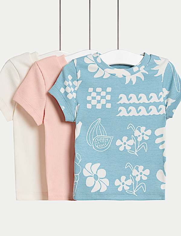 3pk Cotton Rich T-Shirts (2-8 Yrs) - NZ