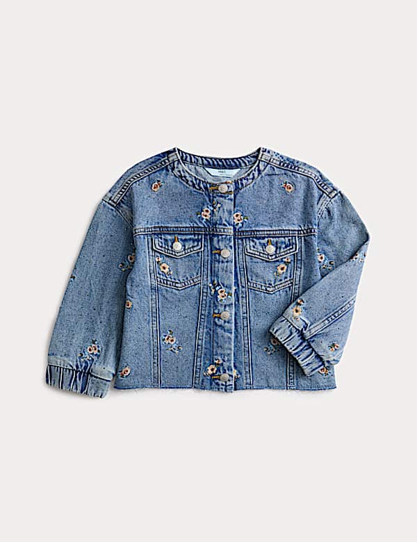 Dž&iacute;nov&aacute; bundoko&scaron;ile s květovanou v&yacute;&scaron;ivkou (2&ndash;10 let) - CZ