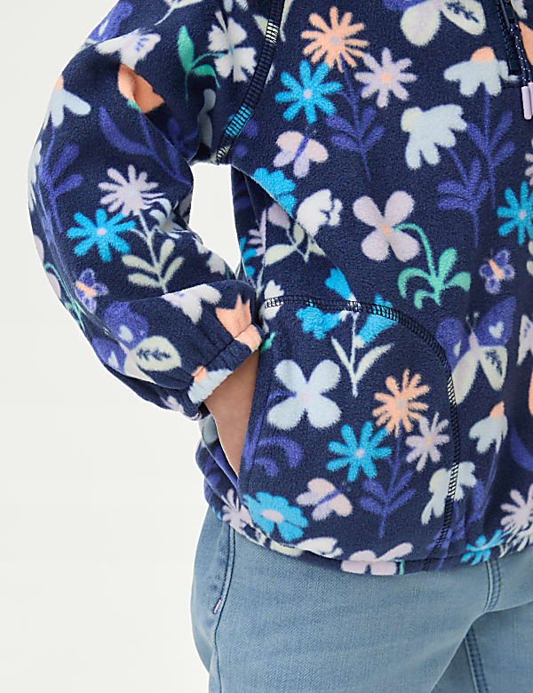 Fleece-Oberteil mit Muster (2&ndash;8 J.) - AT