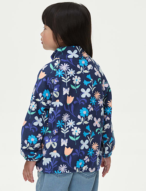 Fleece-Oberteil mit Muster (2&ndash;8 J.) - AT