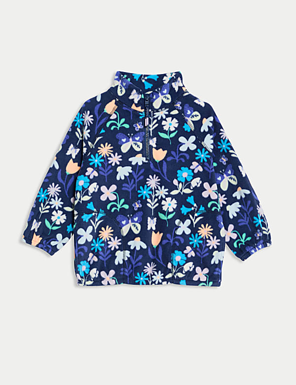 Fleece-Oberteil mit Muster (2&ndash;8 J.) - AT