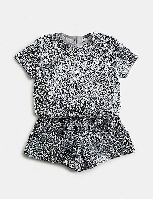 Sequin Top & Bottoms Outfit (2-10 Yrs) - RO
