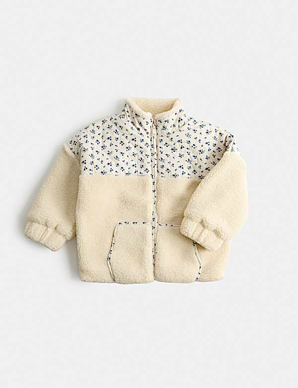 Floral Borg Jacket (2-8 Yrs) - FI