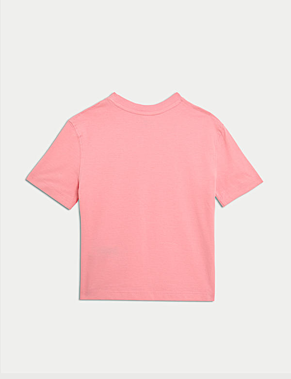 Pure Cotton Shell Slogan T-Shirt (2-8 Yrs)