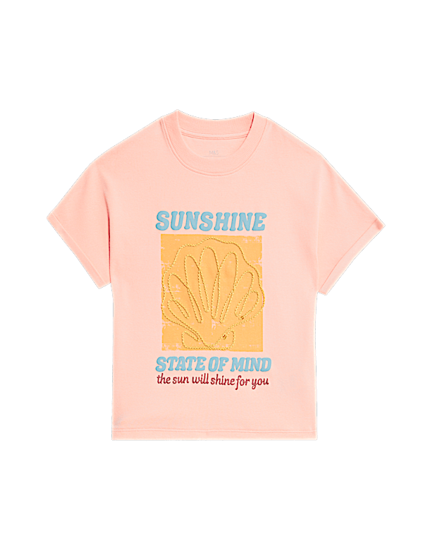 Cotton Rich Shell T-Shirt (2-8 Yrs)