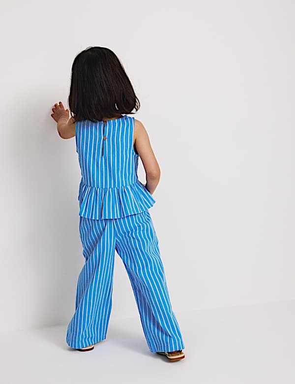 2 Piece Cotton Rich Striped Outfit (2-8 Yrs) - JO