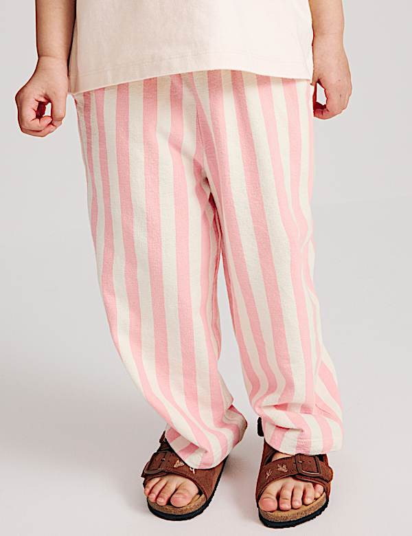 Pure Cotton Striped Trousers (2-10 Yrs)