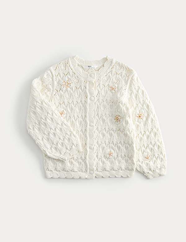 Cardigan Enfant M&S 12-13 Ans – Coton Riche, Corail, Boutonné, Manches Longues, NEUF étiqueté