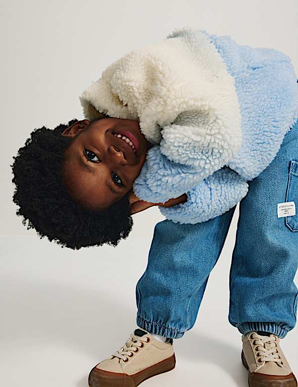Veste ombr&eacute;e imitation peau de mouton (du 2 au 10 ans) - CA