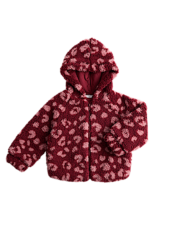 Animal Print Borg Jacket (2-10 Yrs)