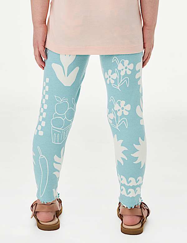 Gemusterte Leggings mit hohem Baumwollanteil (2–8 J.) - DE