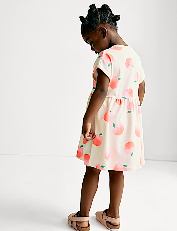 Cotton Rich Printed T-Shirt Dress (2-8 Yrs)