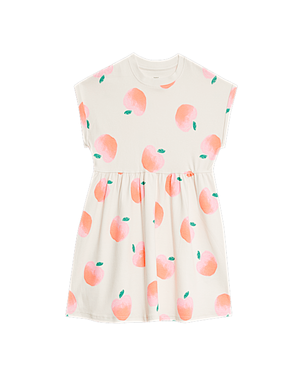 Cotton Rich Printed T-Shirt Dress (2-8 Yrs)