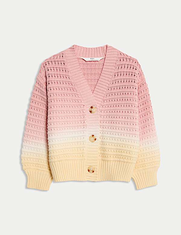 Πλεκτή ζακέτα ομπρέ από 100% βαμβάκι (2-8 ετών) - GR