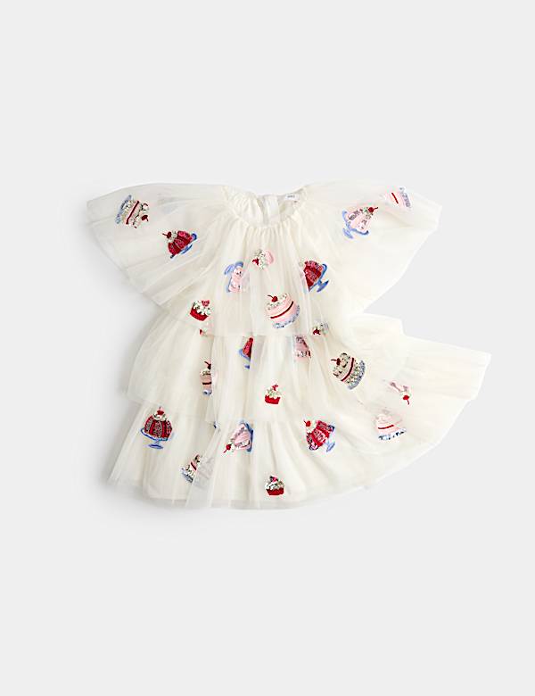 Sequin Jelly Mesh Dress (2-10 Yrs)