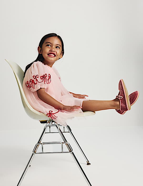 Bow Mesh Dress (2-10 Yrs)