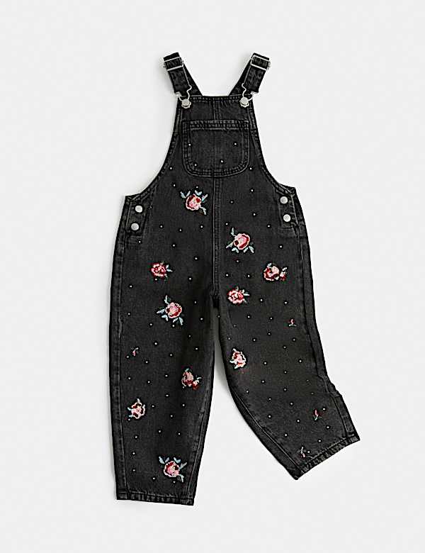 Denim Sequin Dungarees - US