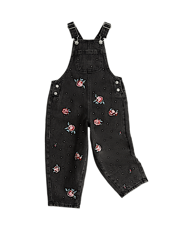 Denim Sequin Dungarees