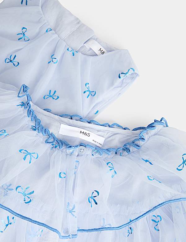 Bow Tiered Ruffle Dress (2-8 Yrs)