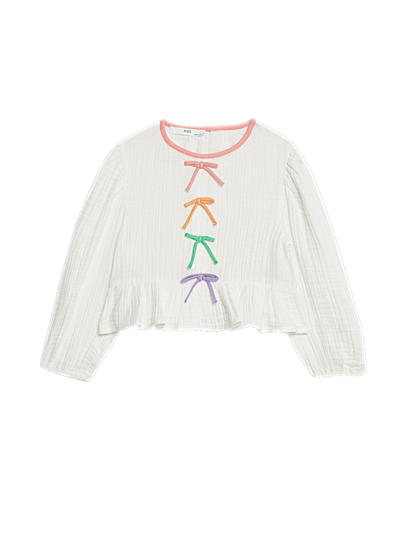Pure Cotton Bow Top (2-16 Yrs)