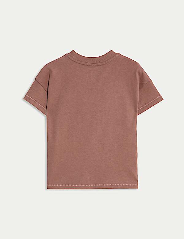 Pure Cotton Embroidered Palm Tree T-Shirt (2-16 Yrs) - CN