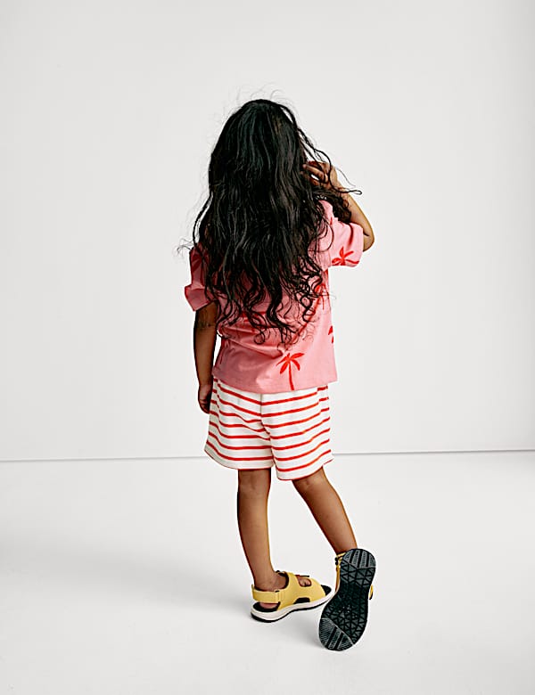 Pure Cotton Palm Tree Print T-Shirt (2-8 Yrs) - SI