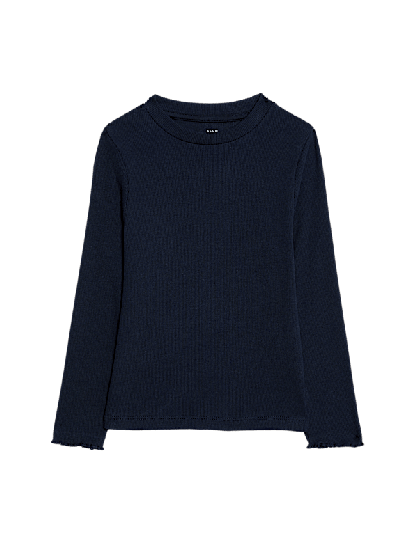Cotton Rich Ribbed Top (2-8 Yrs)