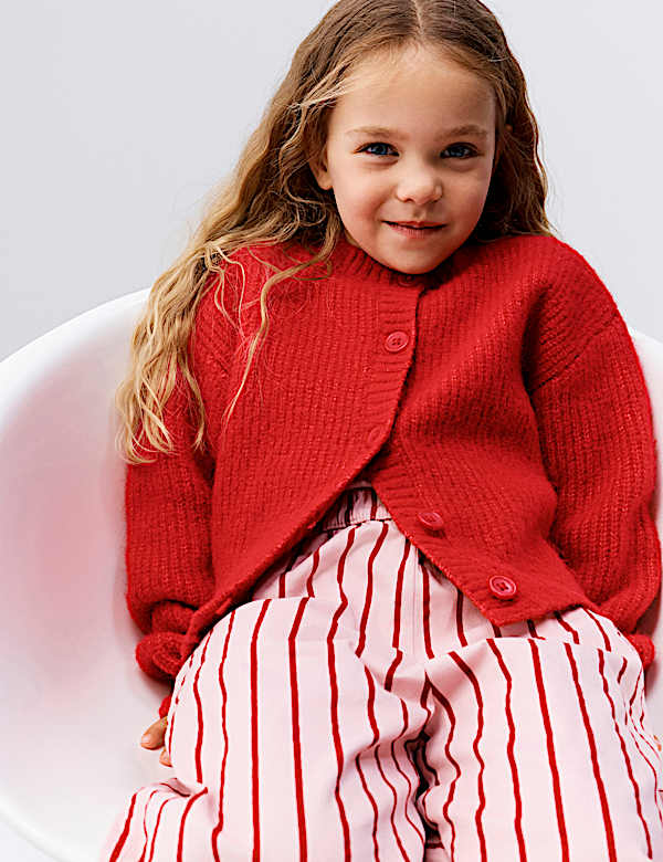 Knitted Cardigan with Wool (2-8 Years)