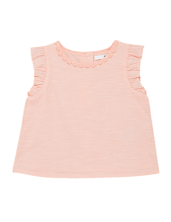 Pure Cotton Flower Top (2-7 Yrs)