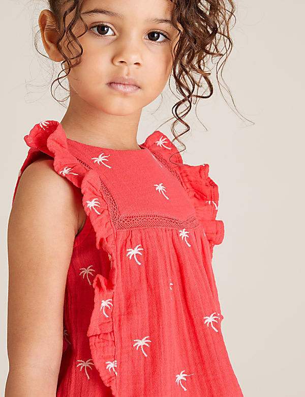Pure Cotton Patterned Top