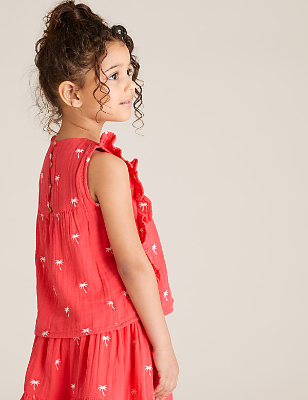 Pure Cotton Patterned Top