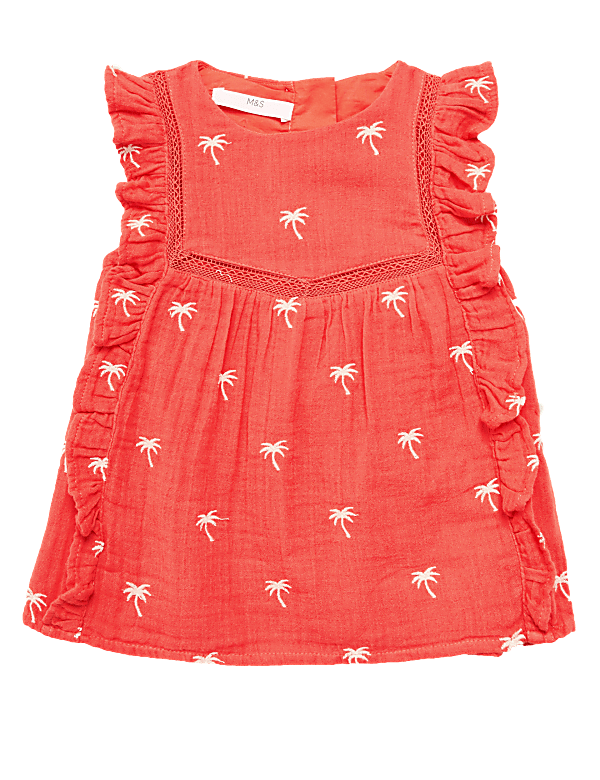 Pure Cotton Patterned Top