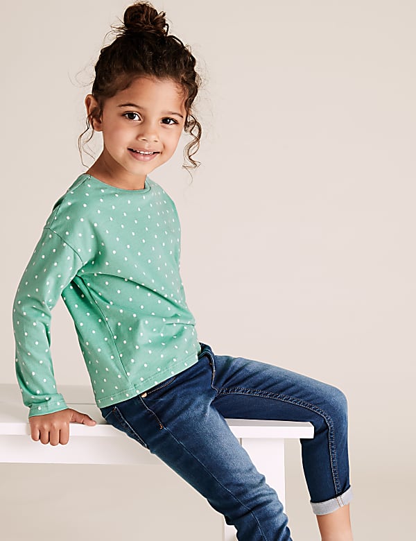 3 Pack Cotton Woodland Print Tops (2-7 Yrs)