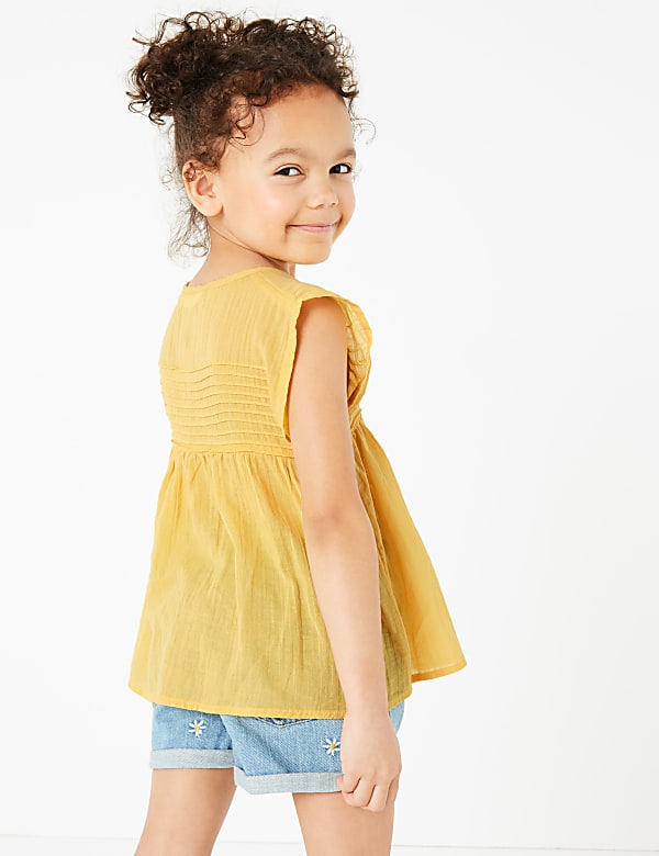 Cotton Button Through Blouse (2-7 Yrs)
