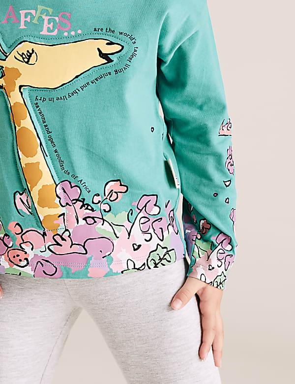 Roald Dahl™ & NHM™ Giraffe Top (2-7 Yrs)