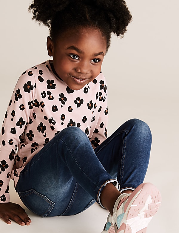 3pk Pure Cotton Leopard Print Tops