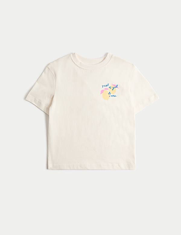 Pure Cotton Lemon T-Shirt (2-8 Yrs)