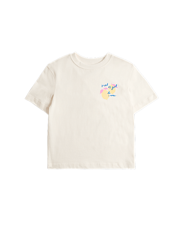 Pure Cotton Lemon T-Shirt (2-8 Yrs)