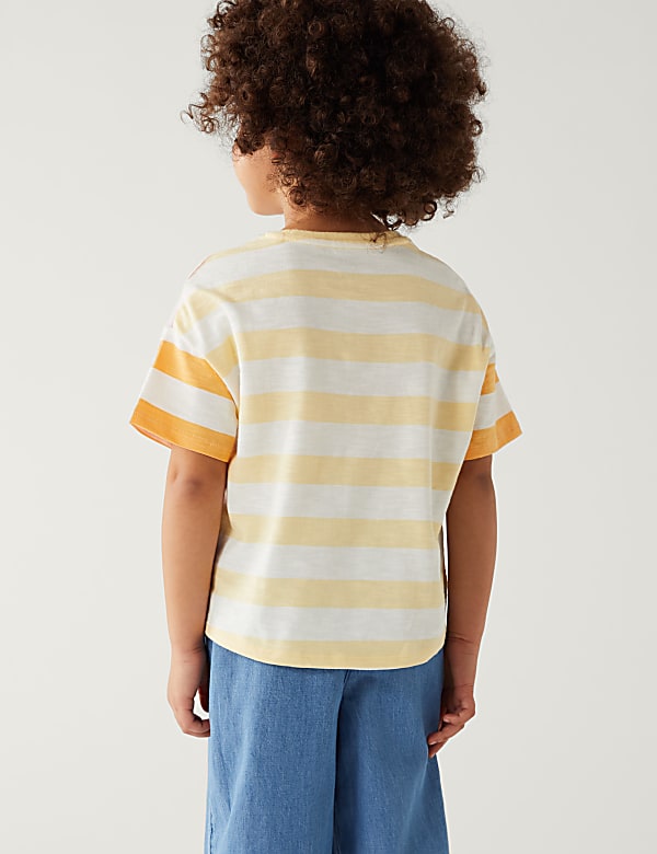 Pure Cotton Striped T-Shirt