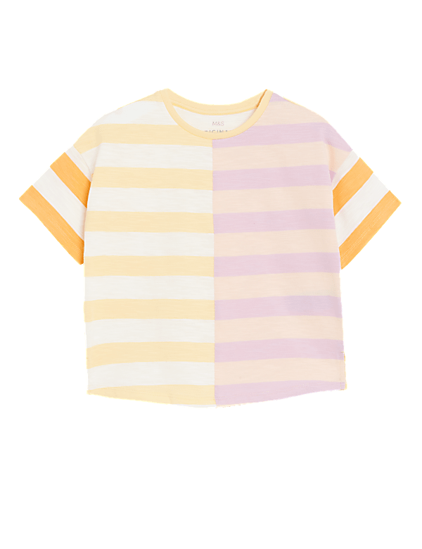 Pure Cotton Striped T-Shirt
