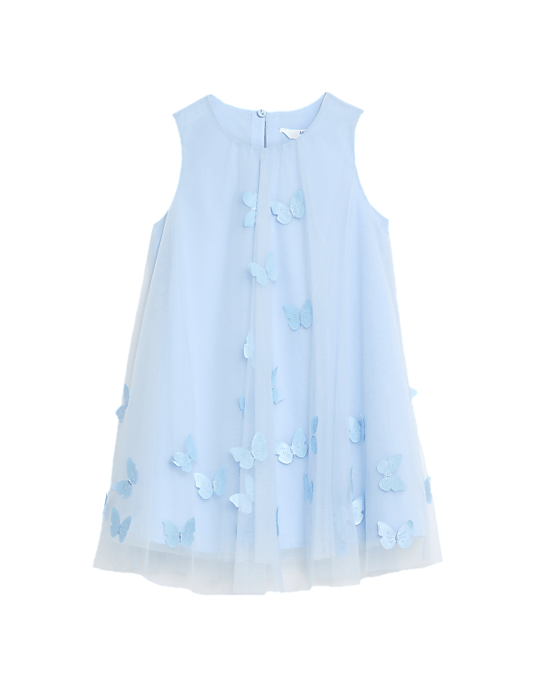 Butterfly Applique Dress (2-7 Yrs)