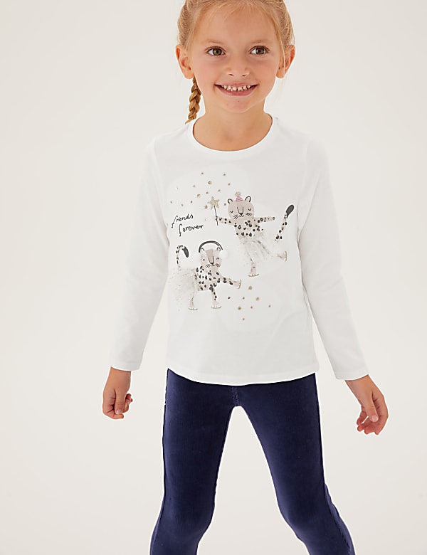 Pure Cotton Leopard Top (2-7 Yrs)