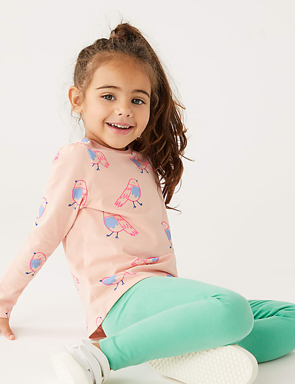 3pk Pure Cotton Bird & Floral Tops