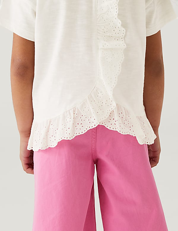 Pure Cotton Frill Top